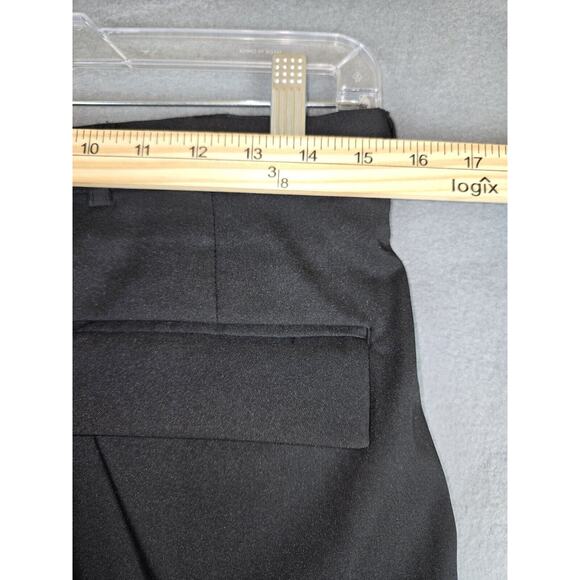 VTG Falcone 90s Men's Pleated Front Pants Black 40R Unhemmed NWT - Deadstock - Picture 5 of 8